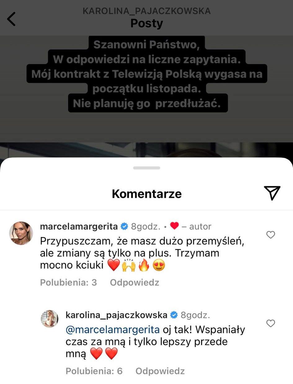 Karolina Pajączkowska odpowiada na komentarze