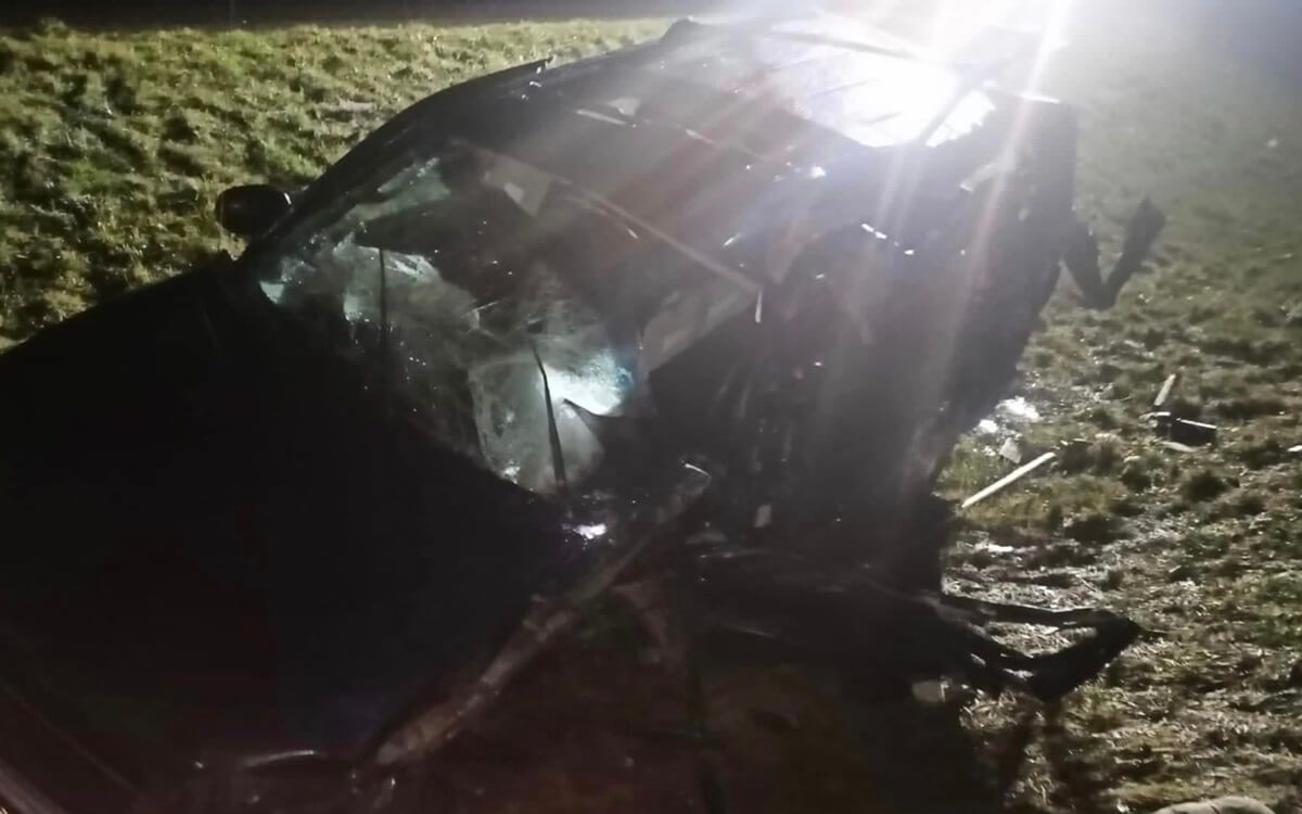 Zderzenie cysterny z fordem i volkswagenem na S12