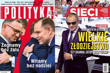 Okładki "Politki" i "Sieci"