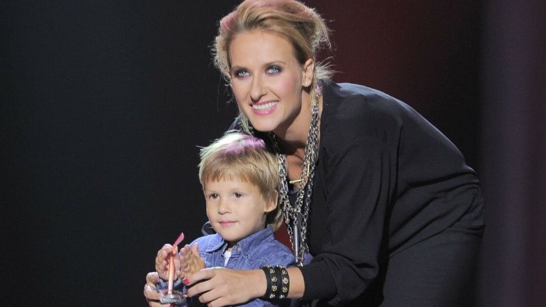 Patrycja Markowska z synem