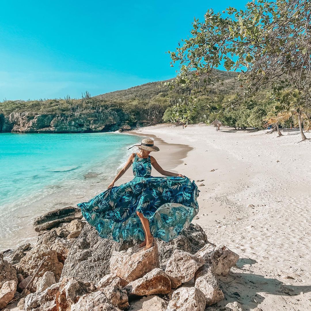 Anna Wendzikowska na urlopie w Curacao