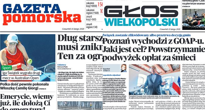 Dzienniki regionalne ze spadkiem rozpowszechniania płatnego o 19 proc., najwięcej straciła „Polska Metropolia Warszawska”