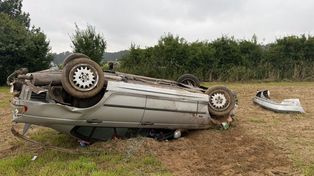 Dachowanie BMW w Baboszewie. 18-latek trafił do szpitala!