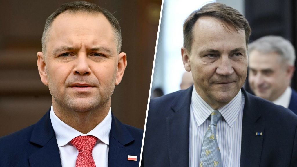 Prezydent K. Nawrocki i szef MSZ R. Sikorski