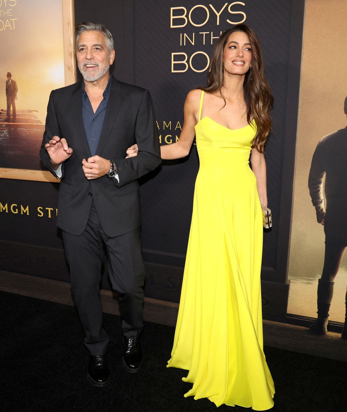 George i Amal Clooney zadają szyku na premierze w Beverly Hills