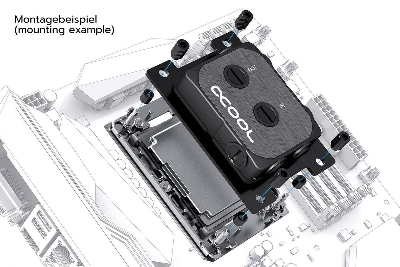 Alphacool rozdaje montaże pod swoje układy chłodzenia cieczą. Tak się pamięta o klientach