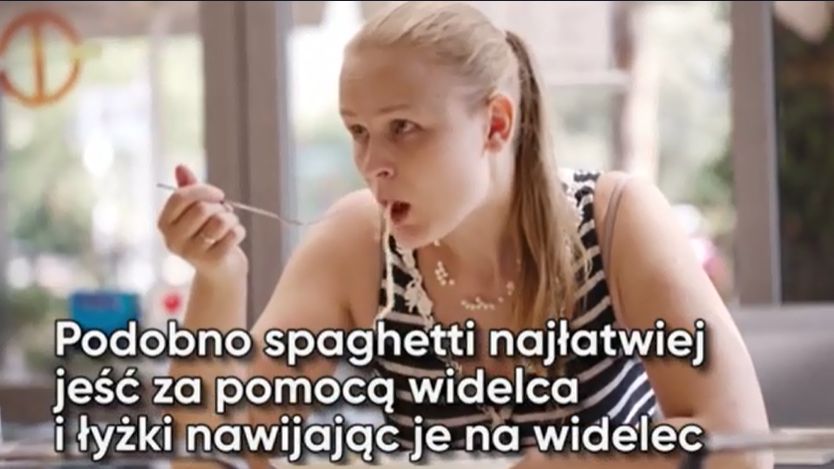 Istnieje kilka sposobów na jedzenie makaronu 