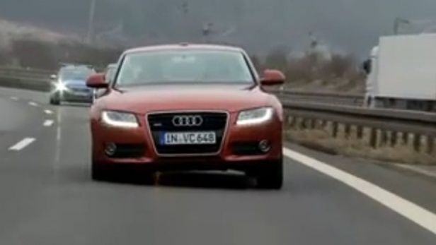 Audi A5, które pochyla się na zakrętach [wideo]