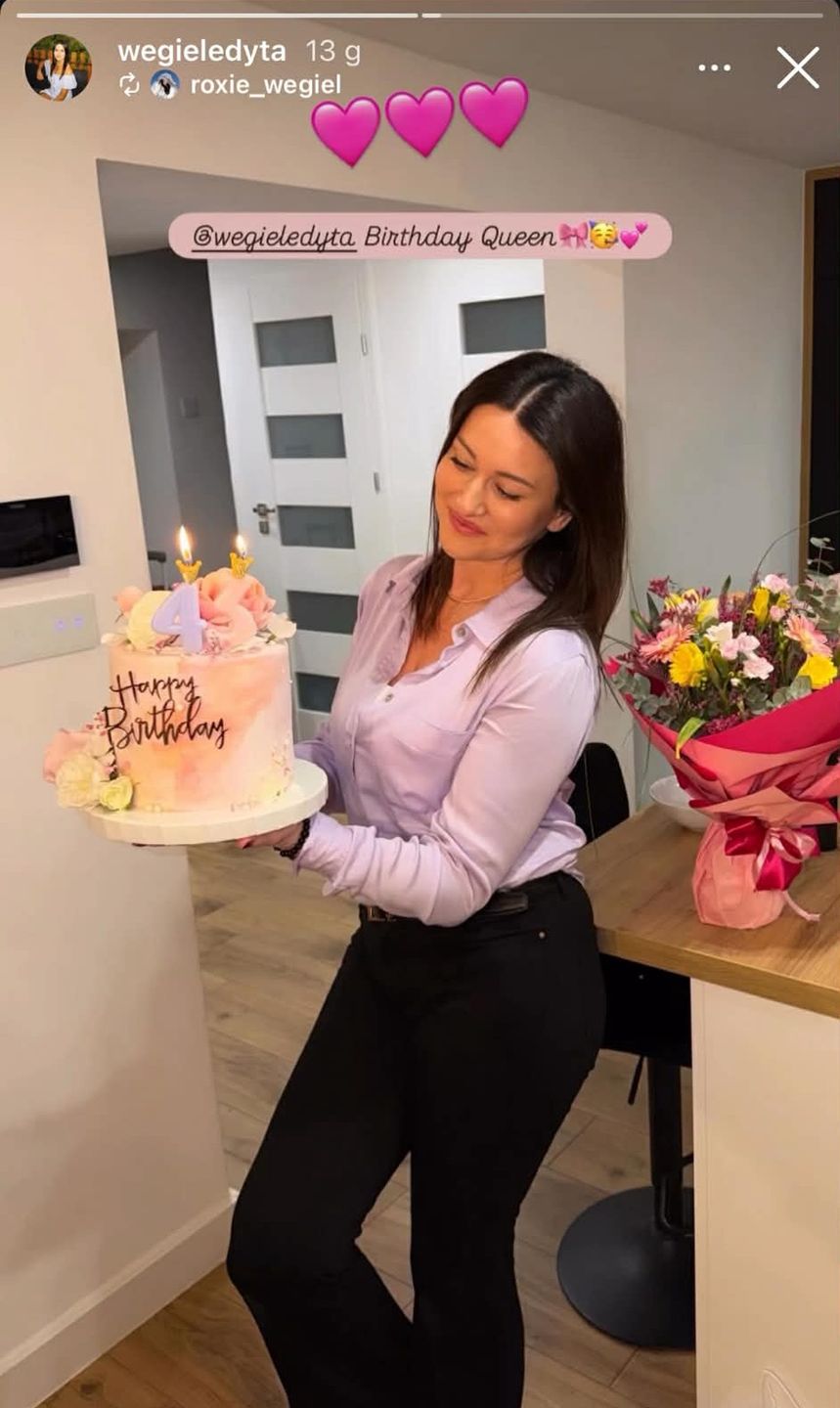 Roxie Węgiel na urodzinach mamy