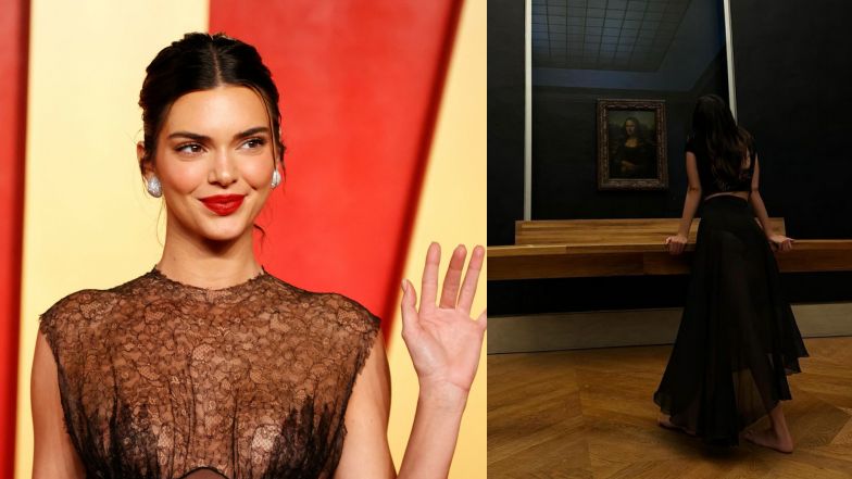 Kendall Jenner alone in the Louvre. Storm in the comments