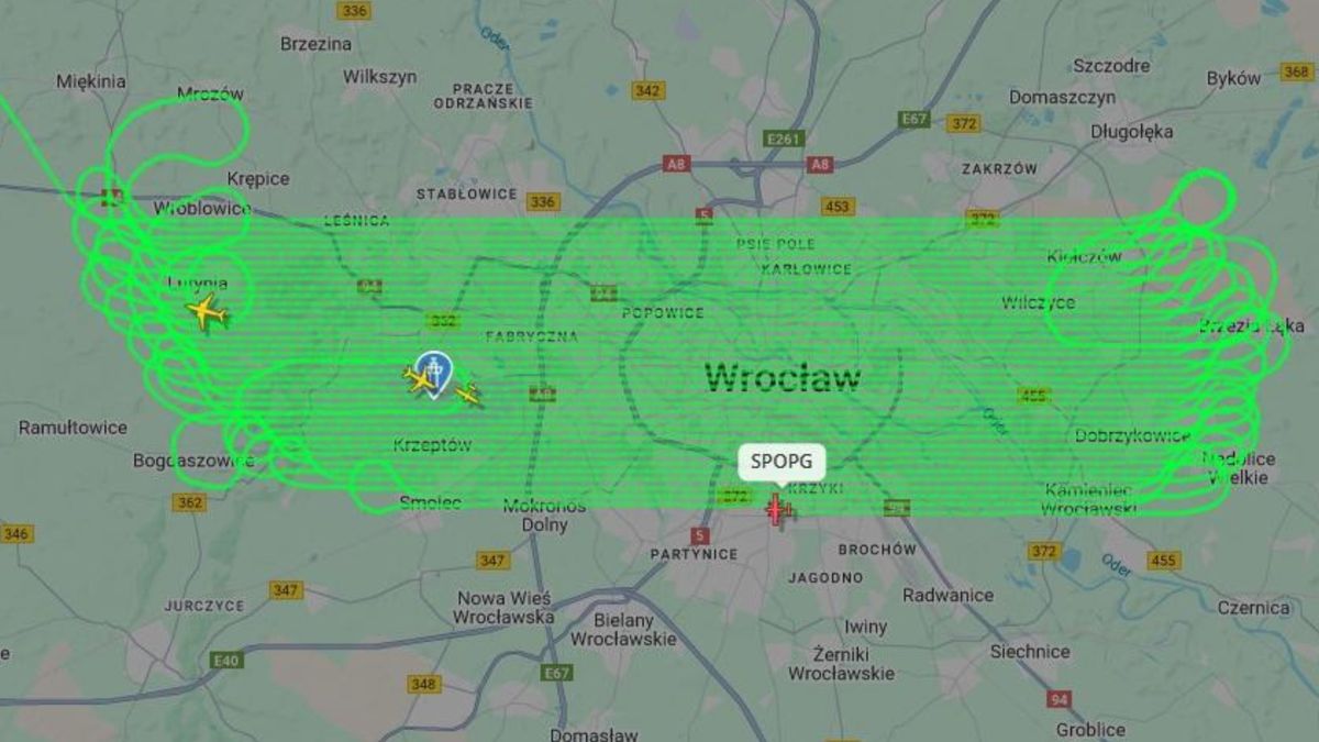 Ponad 50 razy przeleciał nad Wrocławiem.
