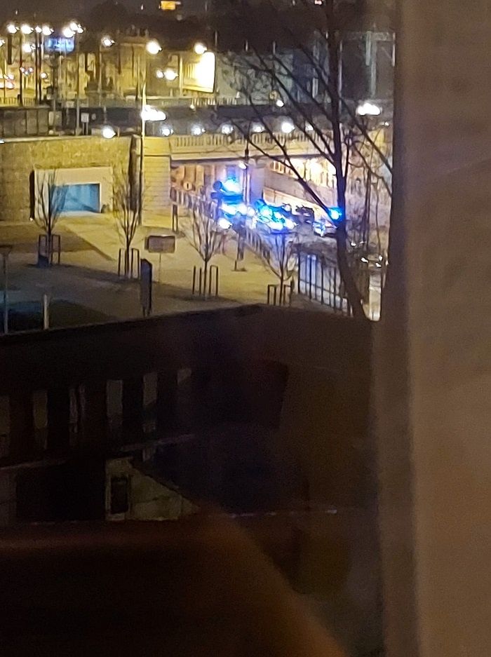 Zatrzymanie mercedesa na ul. Kunickiego