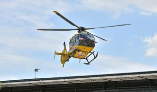 Warszawa. Śmigłowiec LPR lądował na pl. Bankowym