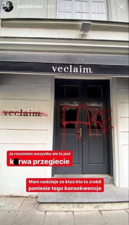 Butik Jessiki Mercedes zdewastowany