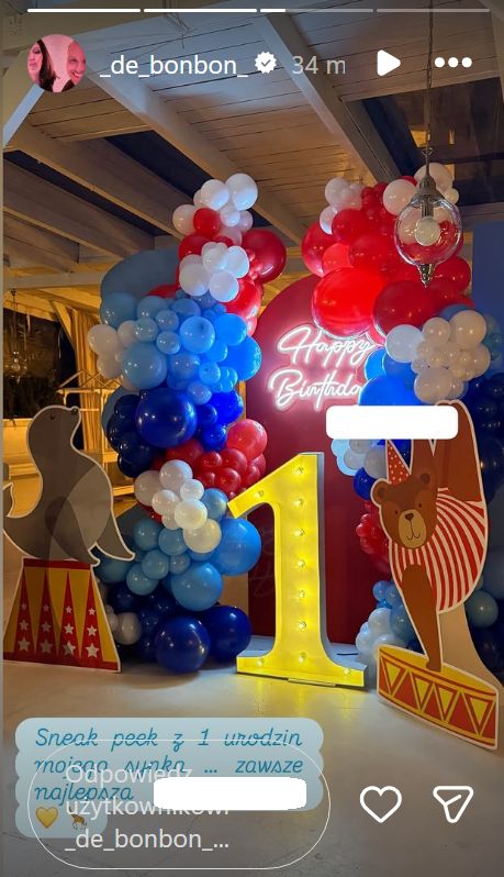 Marcin Hakiel i Dominika wyprawili urodziny synkowi