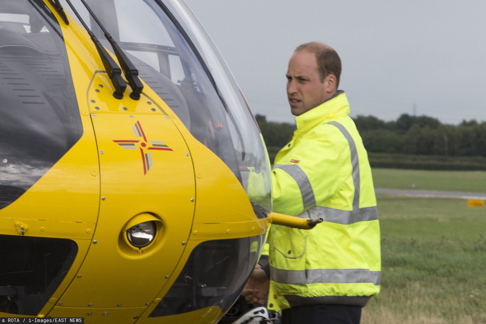 Książę William za czasów służby w East Anglian Air Ambulance