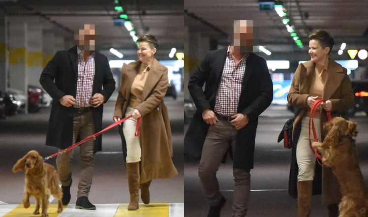 Monika Richardson "przyłapana" z partnerem w centrum handlowym.