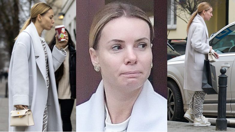 Izabela Janachowska pije kawę z sieciówki i wsiada do audi