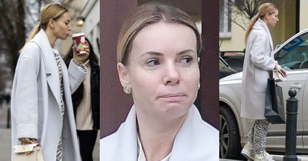 Naturalna Izabela Janachowska pije kawę z sieciówki i wsiada do audi. Co z bentleyem za milion złotych? (ZDJĘCIA)
