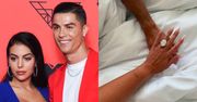 Cristiano Ronaldo w końcu OŚWIADCZYŁ SIĘ ukochanej! Georgina Rodriguez pochwaliła się ogromnym brylantem