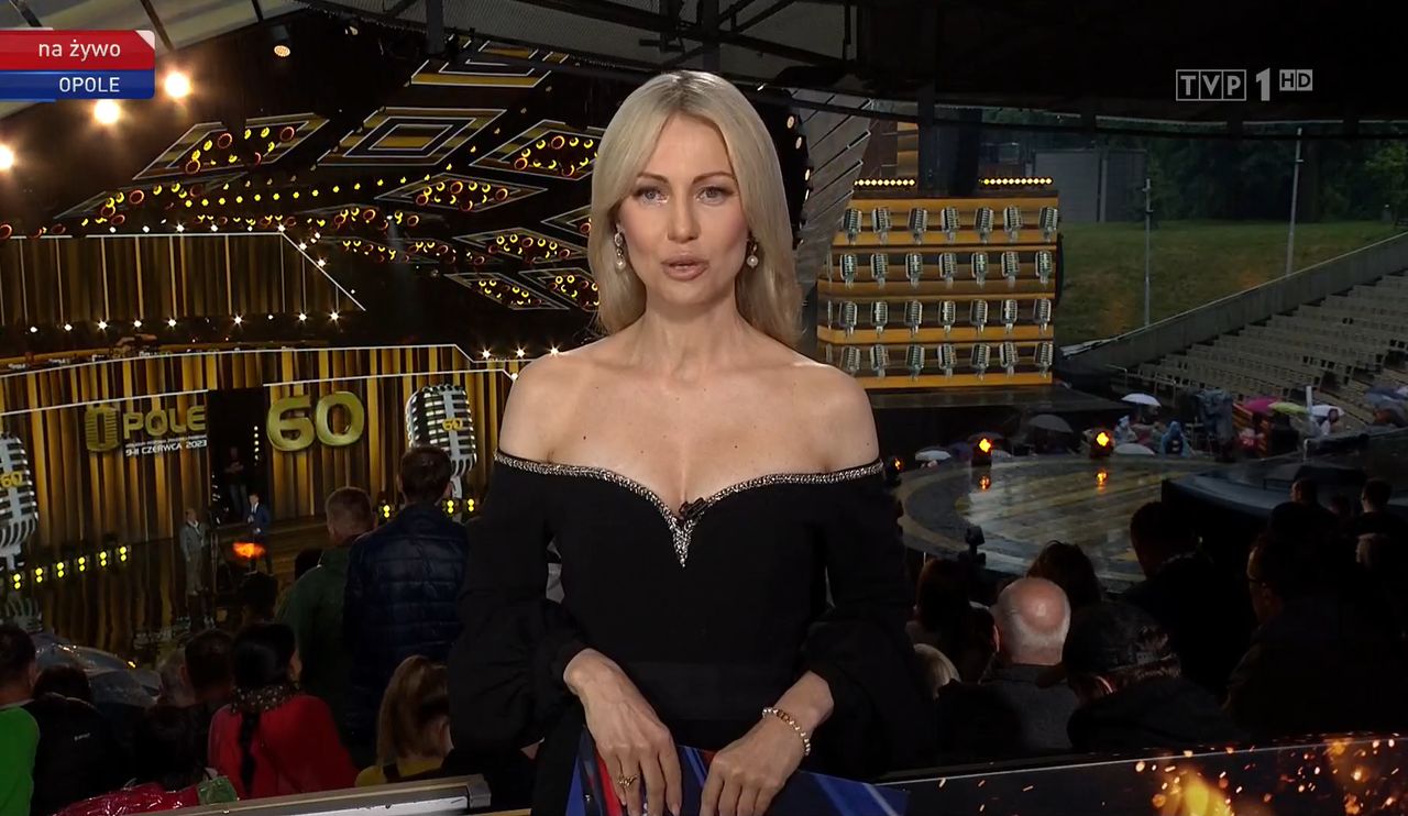 Magdalena Ogórek w "Wiadomościach" TVP