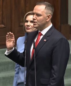 Przysięga Karola Nawrockiego. Nagranie z Sejmu