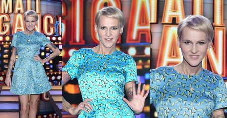 Chylińska w banany na planie "Małych Gigantów"! (ZDJĘCIA)