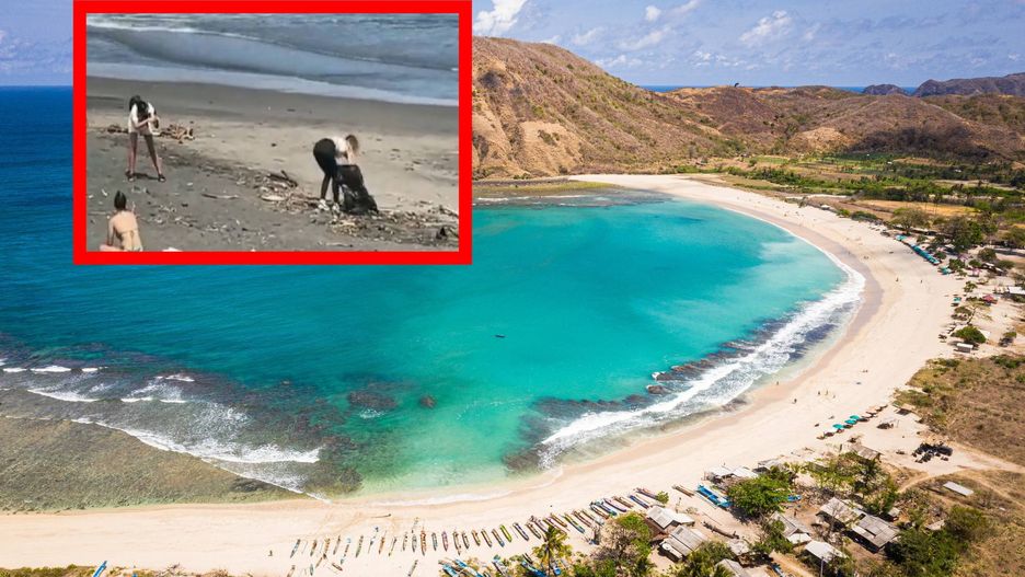 Influencerka sprzątała plażę na Bali