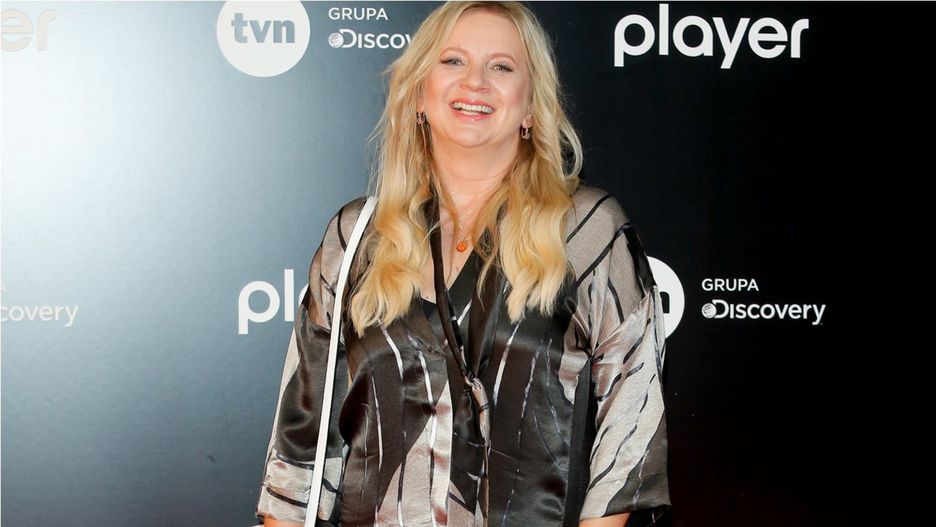 Marzena Rogalska nieco zaszalała ze stylizacją.