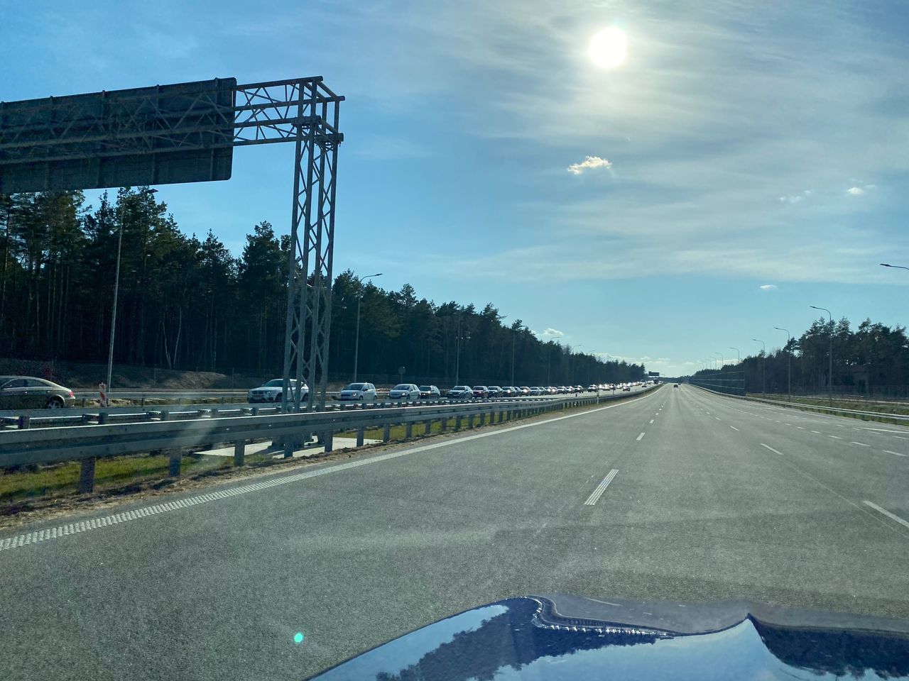 Tak wygląda zjazd na Lublin z autostrady A2.