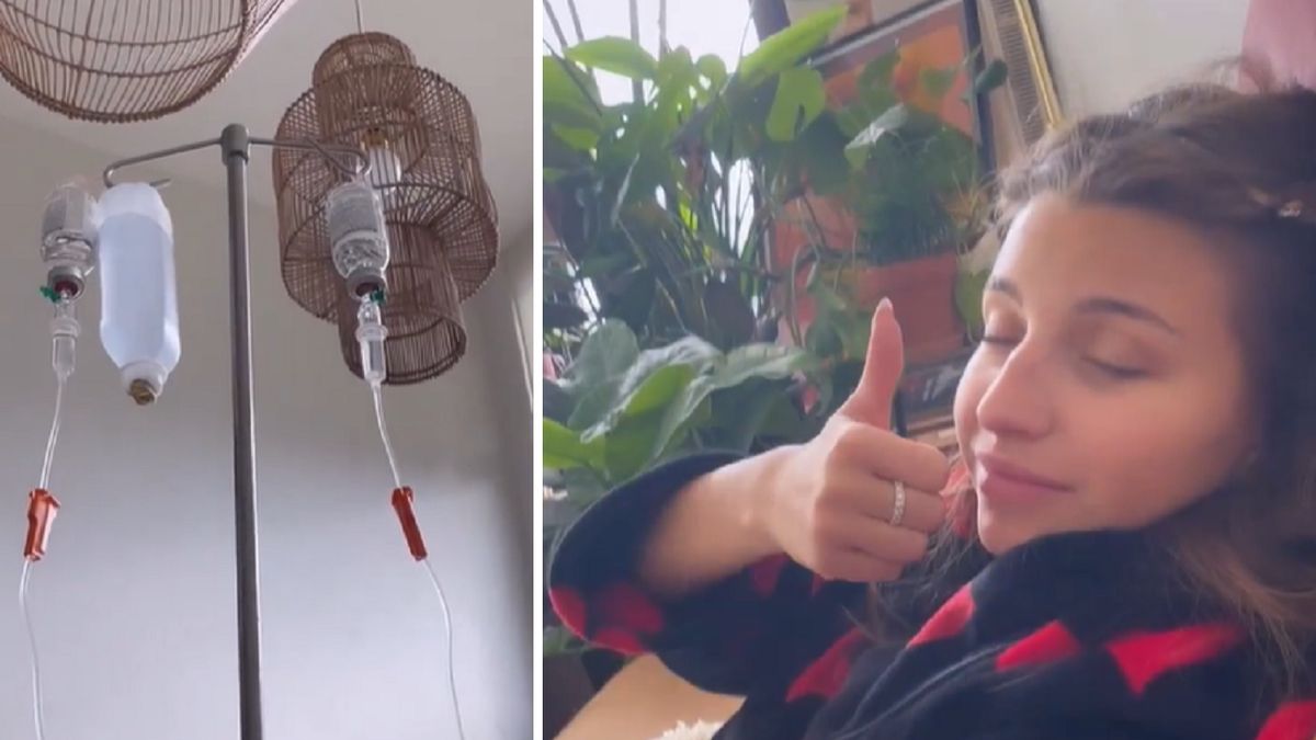 Julia Wieniawa z... kroplówką na kaca 