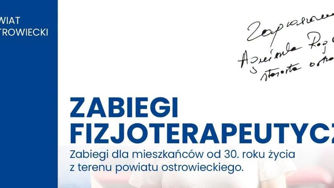 Zabiegi fizjoterapeutyczne dla mieszkańców 30+. Ruszył odbiór zaproszeń