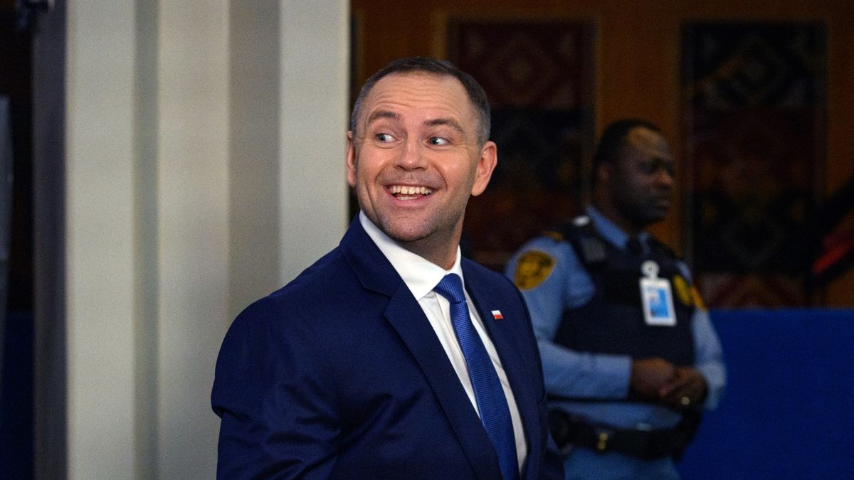 NEW YORK, NEW YORK - SEPTEMBER 23: President of Poland Karol Nawrocki arrives for the 80th session of the UN’s General Assembly (UNGA) at UN Headquarters on September 23, 2025 in New York City. This year’s theme for the annual global meeting is:“Better together: 80 years and more for peace, development and human rights.” Gaza and Ukraine are just two of the global emergencies that world leaders will look to address.  (Photo by Alexi J. Rosenfeld/Getty Images)