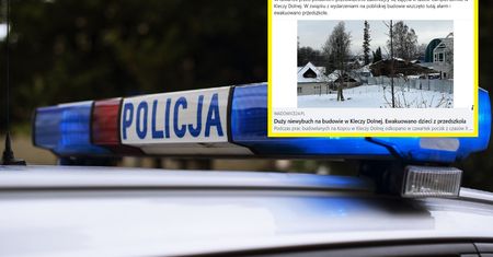 Ewakuacja przedszkola w Kleczy Dolnej. Saperzy znaleźli pocisk