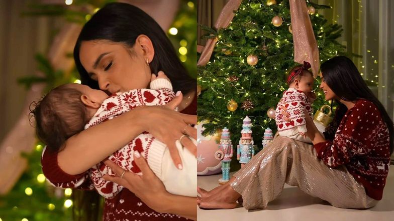 Klaudia El Dursi w uroczym świątecznym filmiku POKAZAŁA CÓRECZKĘ