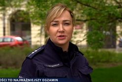 Policja zaprasza maturzystów. Z błędem w filmie