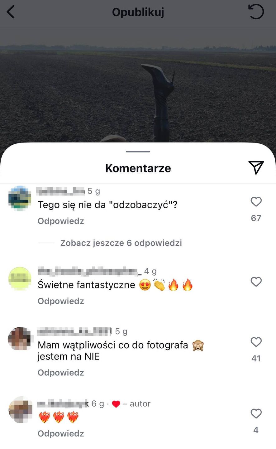 Komentarze pod wpisem 