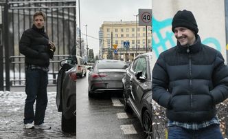 Maciej Musiał KILKUKROTNIE łamie przepisy, wożąc się po Warszawie swoim mercedesem za 200 tysięcy złotych (ZDJĘCIA)