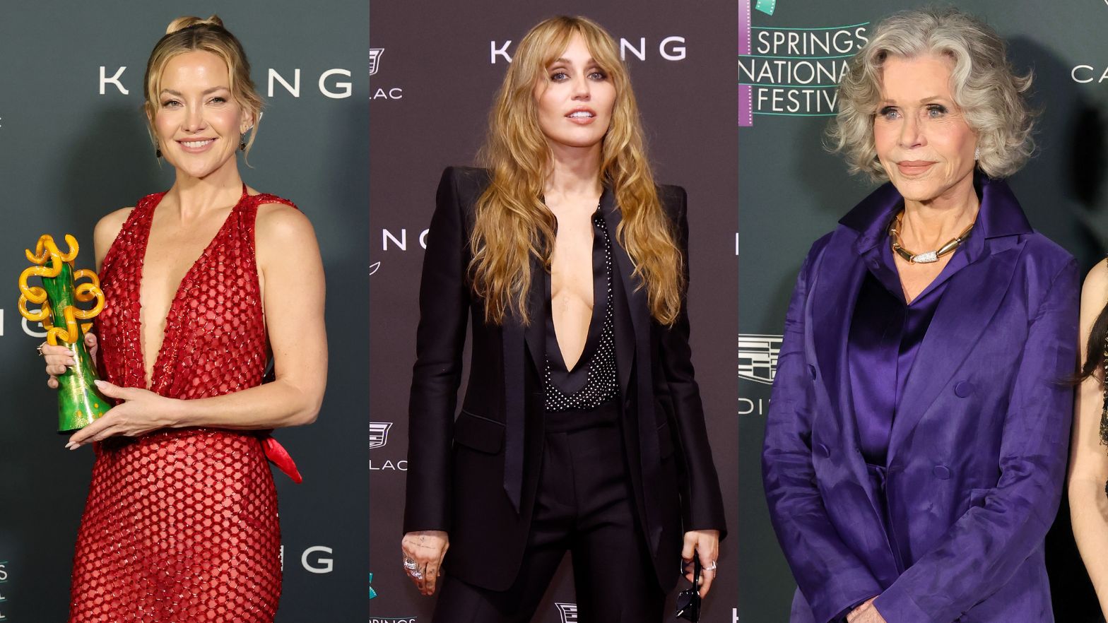 Wydekoltowana Miley Cyrus bryluje na festiwalu filmowym