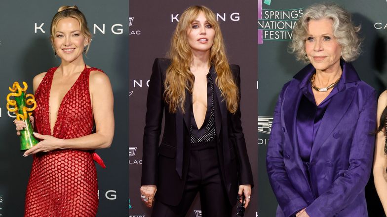 Wydekoltowana Miley Cyrus bryluje na festiwalu filmowym