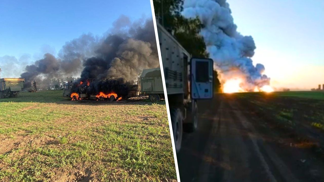 Russian air defence system hit by American HIMARS in Belgorod