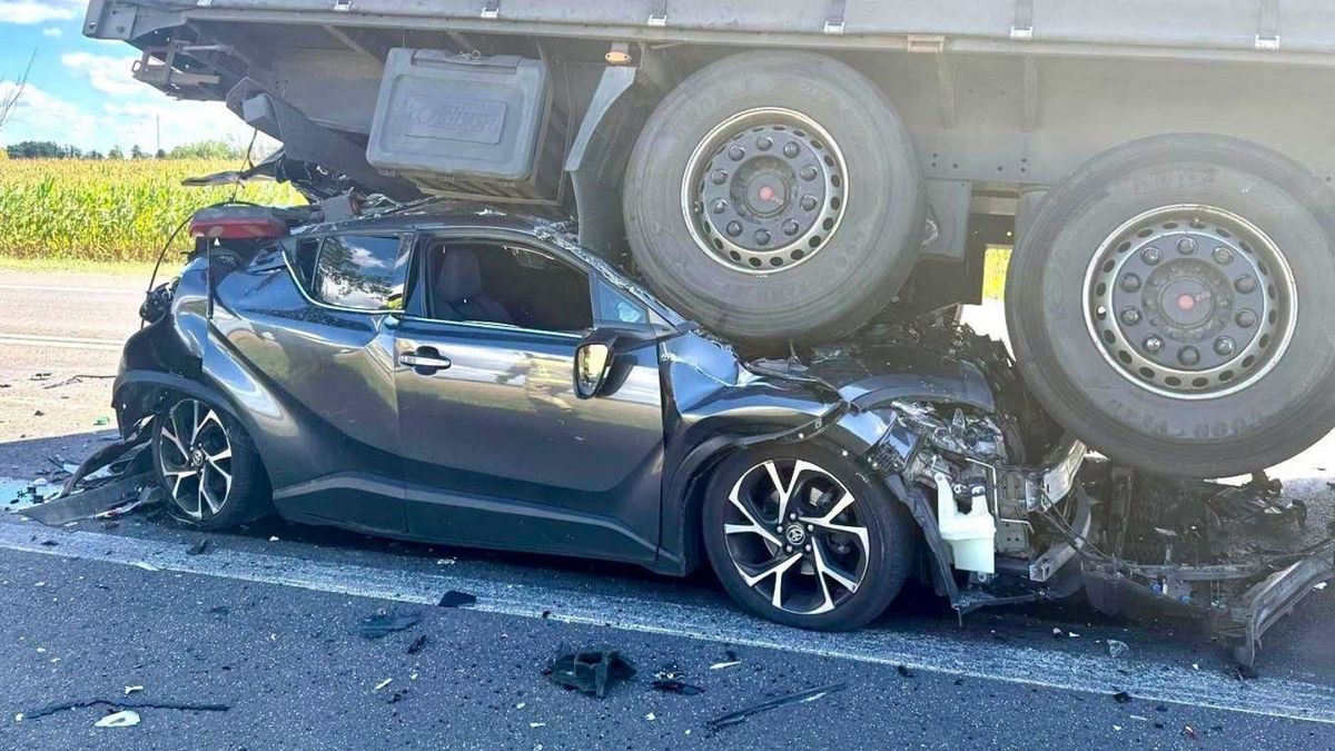 Wypadek na DK 11 w Garbatce