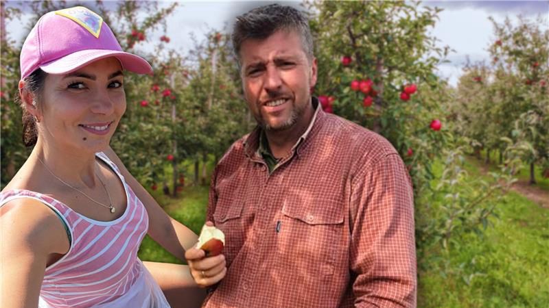 Rolniczka Karolina Pyda oraz sadownik Daniel Roszczyk opowiadają