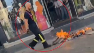 Protesty we Francji. Strażak stanął w ogniu. Wszystko nagrała kamera
