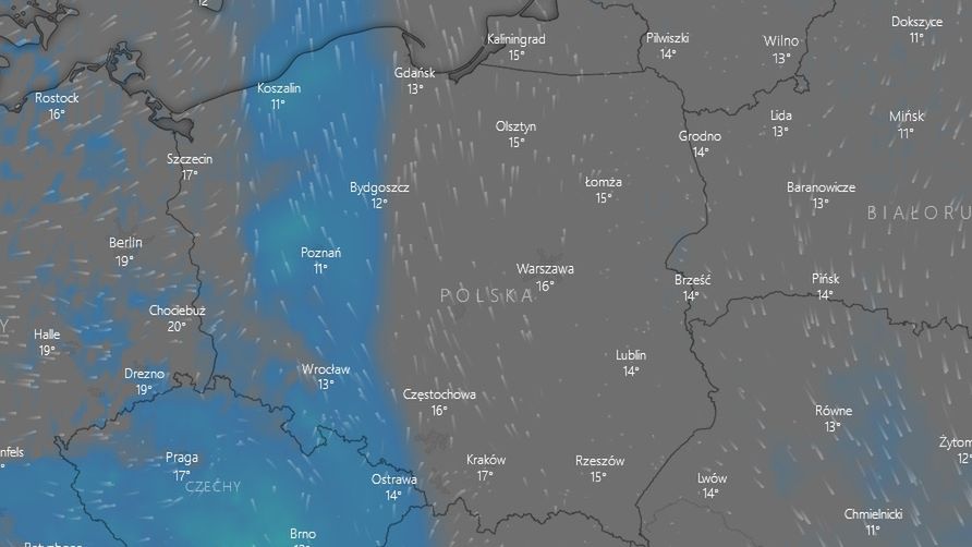 Mapa burz nad Polską. Prognoza na 23 maja
