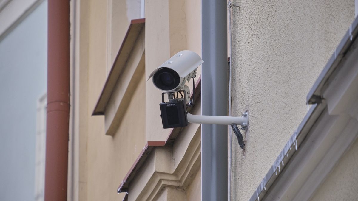 Kamera na wjeździe na Stare Miasto w Lublinie