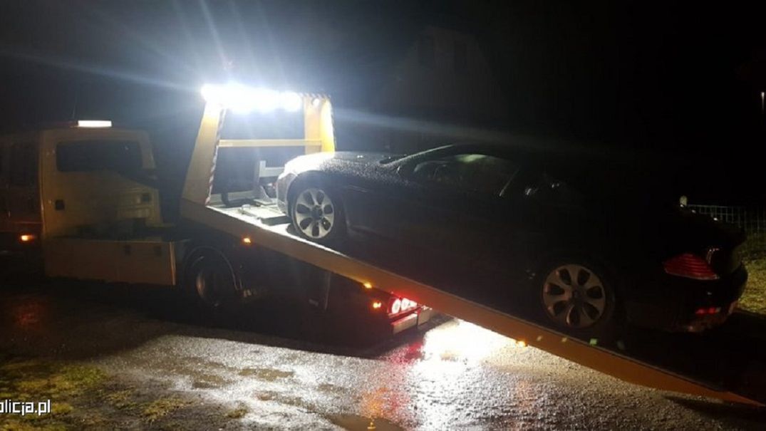 Auto trafiło na policyjny parking.