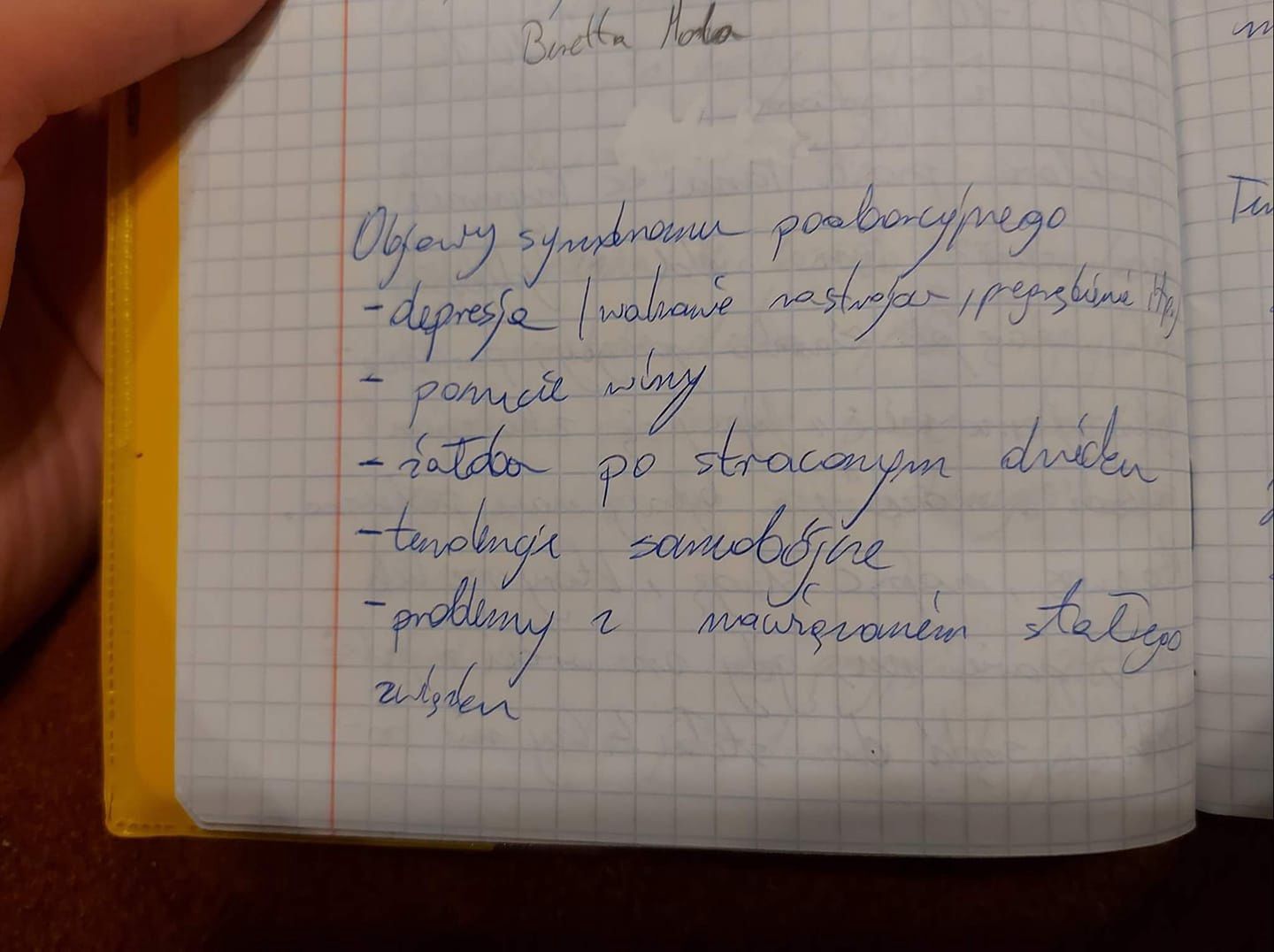 Notatki z lekcji religii