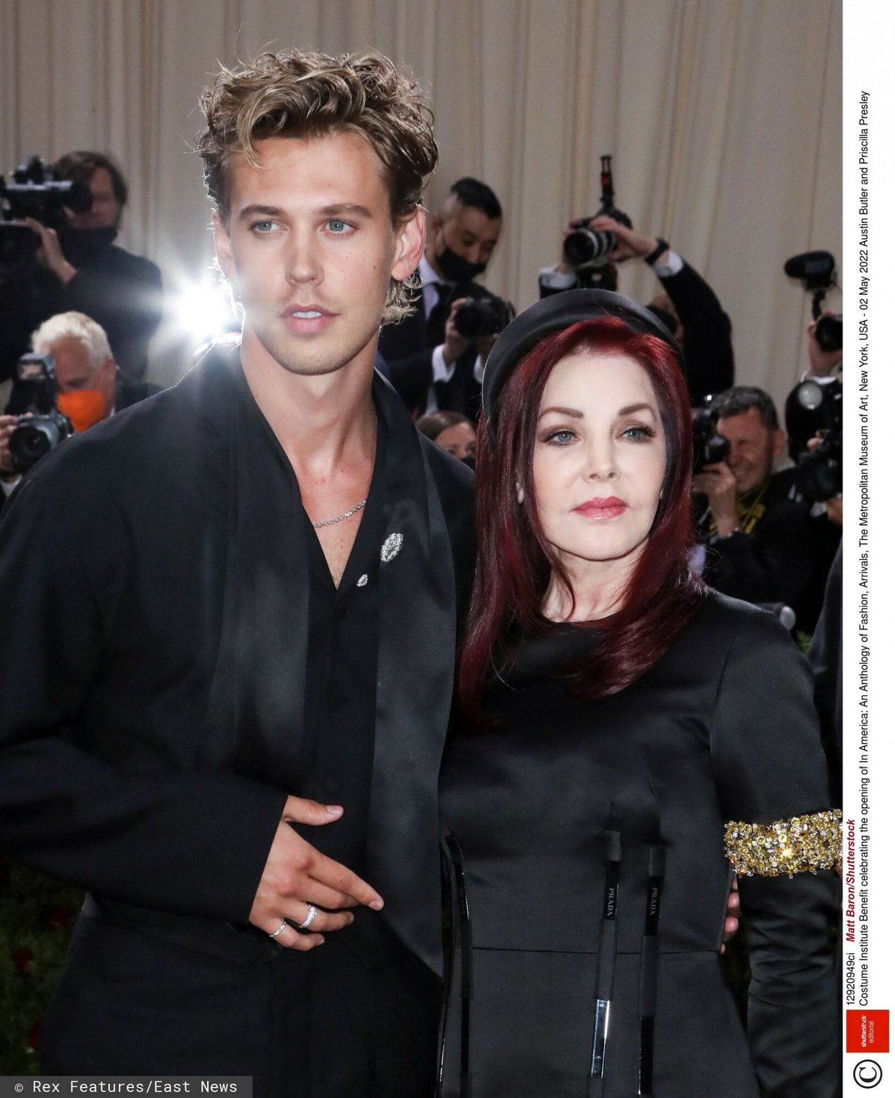 Gala MET 2022.Austin Butler i Priscilla Presley  