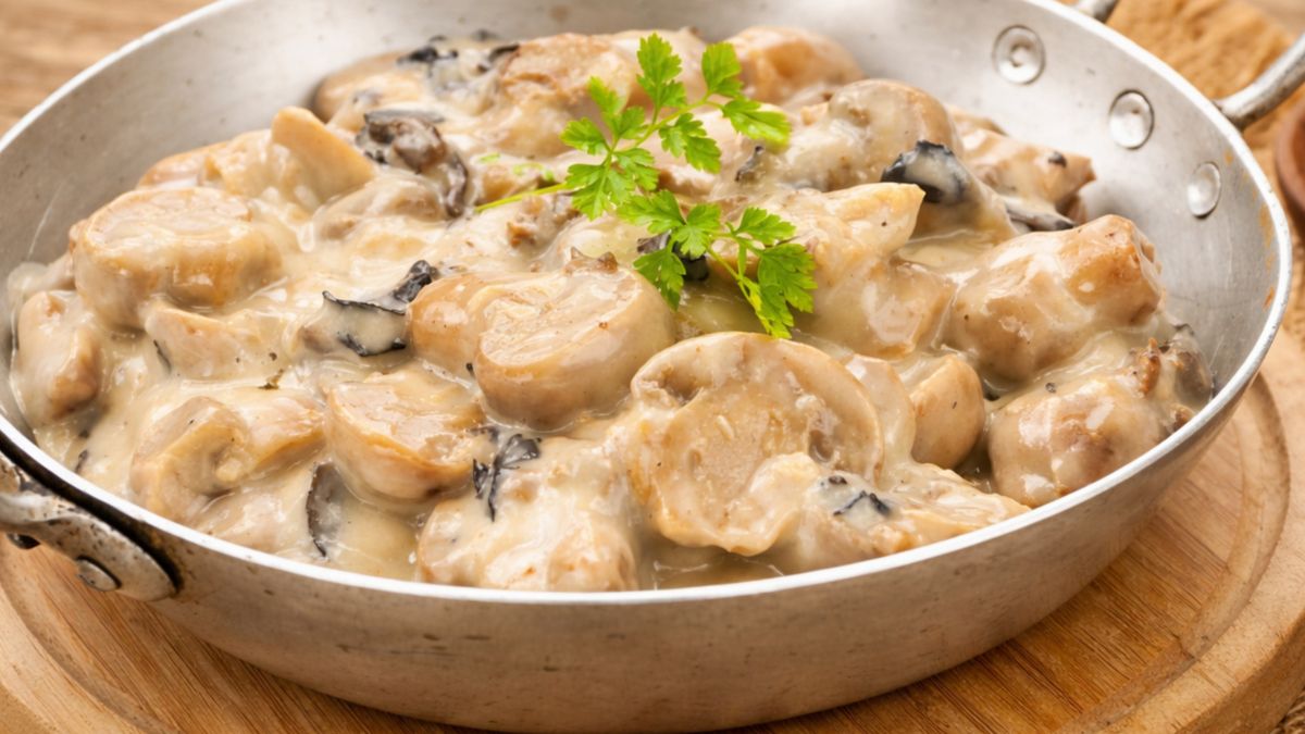 Sos pieczarkowy z mascarpone jest bardzo kremowy